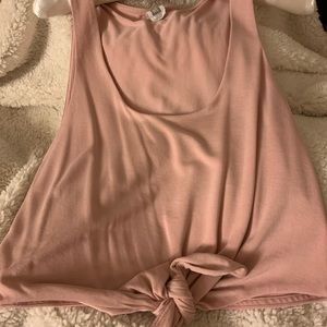 Light Pink Soft Tie Tank